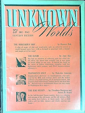 Immagine del venditore per Unknown Worlds, December 1942 venduto da Wonder Book