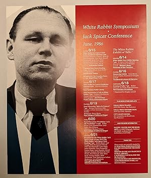 Seller image for White Rabbit Symposium / Jack Spicer Conference, June 1986 for sale by Eureka Books