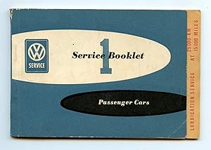 Bild des Verkufers fr Volkswagen Service Booklet for Passenger Cars zum Verkauf von Attic Books (ABAC, ILAB)