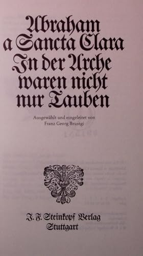 Seller image for In der Arche waren nicht nur Tauben. for sale by Antiquariat Bookfarm