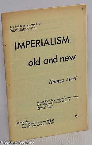 Seller image for Imperialism old and new for sale by Bolerium Books Inc.