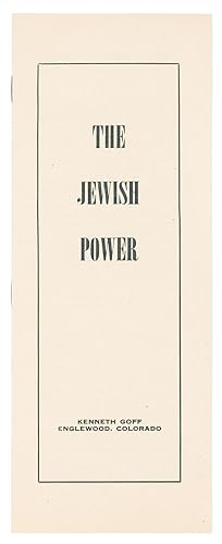 Image du vendeur pour The Jewish Power mis en vente par D. Anthem, Bookseller