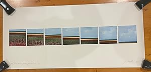 REDUCED. Sky and Tulip Fields Flevoland, signed lithograph