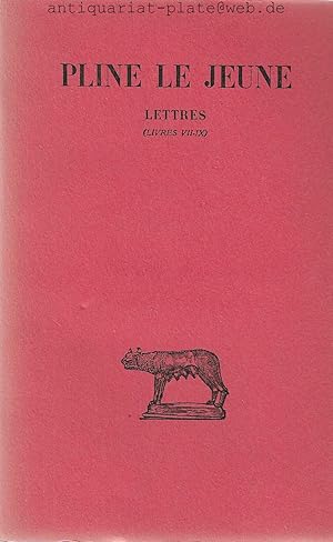 Lettres Livres (VII - IX). Tome III. Collection des universités de France. "Les belles lettres". ...