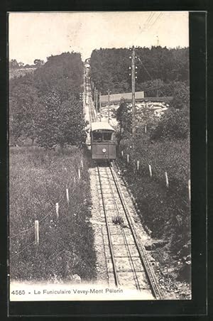 Ansichtskarte Le Funiculaire Vevey-Mont Pélerin, Bergbahn