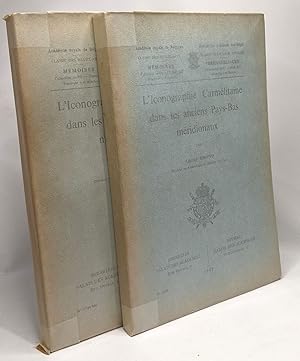 Image du vendeur pour L'iconographie Carmlitaine dans les anciens Pays-Bas mridionaux - mmoires TOME XII fascicule 5 --- 2 volumes N1736 + N1736 bis (planches)gg mis en vente par crealivres