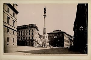Foto Roma Rom Lazio, um 1870, Monumento della immacolata in Piazza de Spagna