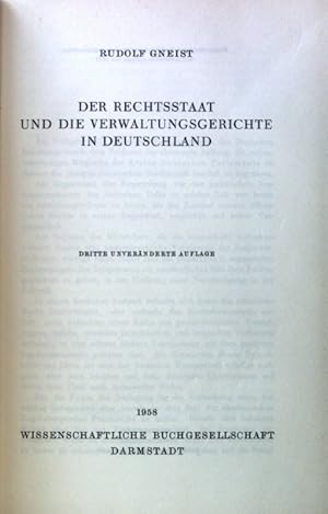 Bild des Verkufers fr Der Rechtsstaat und die Verwaltungsgerichte in Deutschland. zum Verkauf von books4less (Versandantiquariat Petra Gros GmbH & Co. KG)