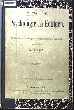 Seller image for Psychologie der Heiligen. for sale by books4less (Versandantiquariat Petra Gros GmbH & Co. KG)