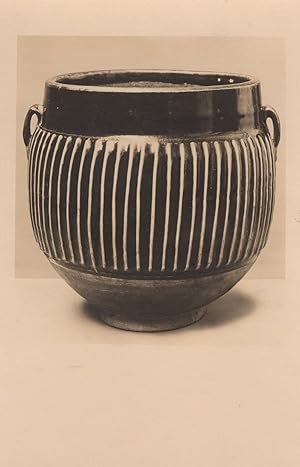 Chinese Jar Sung Dynasty Porcelain Stoneware Brown Vase Old Postcard
