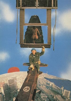 Immagine del venditore per Military Man Climbing Plane To Risque Lady Woman Postcard venduto da Postcard Finder