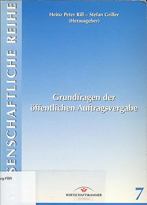 Immagine del venditore per Grundfragen der ffentlichen Auftragsvergabe venduto da avelibro OHG