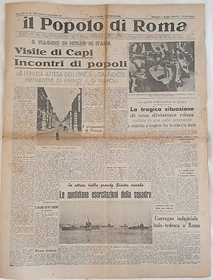 IL POPOLO DI ROMA ANNO XIV - N. 120 ROMA, DOMENICA 1 MAGGIO 1938,