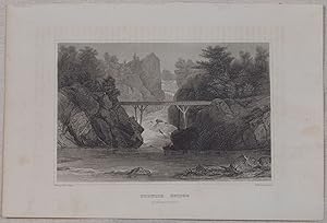 NORWICH BRIDGE - CONNECTICUT Bibliograph instit. In Hildbh.,