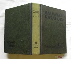 Bauwelt Katalog Baujahr 1939 - 8. Jahrgang