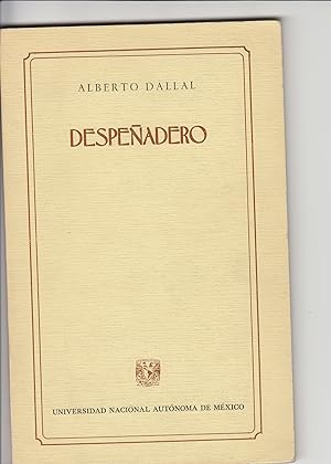 Immagine del venditore per Despeadero. venduto da Plurabelle Books Ltd