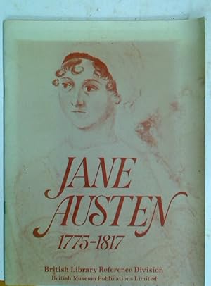 Bild des Verkufers fr Jane Austen 1775 - 1817. zum Verkauf von Plurabelle Books Ltd