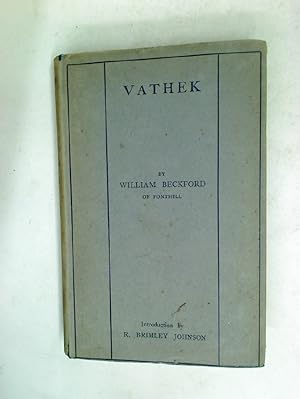 Bild des Verkufers fr Vathek. zum Verkauf von Plurabelle Books Ltd