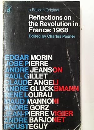 Bild des Verkufers fr Reflections on the Revolution in France: 1968. zum Verkauf von Plurabelle Books Ltd