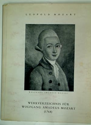 Bild des Verkufers fr Werkverzeichnis fr Wolfgang Amadeus Mozart (1768). Ein Beitrag zur Mozartforschung. Eingeleitet und herausgegeben von Karl Franz Mller. zum Verkauf von Plurabelle Books Ltd