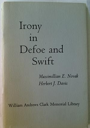 Seller image for The Uses of Irony: Papers on Defoe and Swift read at a Clark Library Seminar, April 2, 1966. for sale by Plurabelle Books Ltd