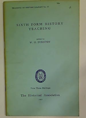 Bild des Verkufers fr Sixth Form History Teaching. zum Verkauf von Plurabelle Books Ltd