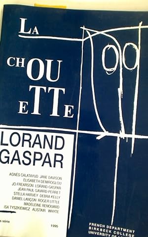 Bild des Verkufers fr La Chouette. Special Issue on Lorand Gaspar. zum Verkauf von Plurabelle Books Ltd
