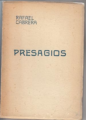 Imagen del vendedor de Presagios. a la venta por Plurabelle Books Ltd