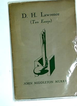 Imagen del vendedor de D H Lawrence (Two Essays). a la venta por Plurabelle Books Ltd