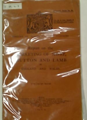 Bild des Verkufers fr Report on the Marketing of Sheep, Mutton and Lamb in England and Wales. zum Verkauf von Plurabelle Books Ltd