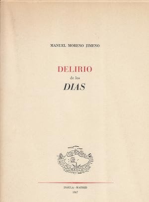 Seller image for Delirio de los das. for sale by Plurabelle Books Ltd