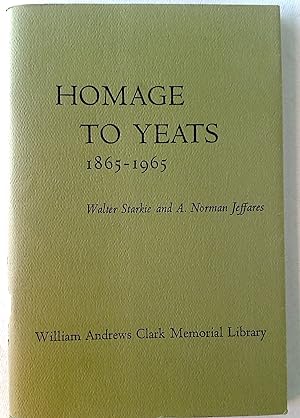 Image du vendeur pour Homage to Yeats 1865 - 1965. mis en vente par Plurabelle Books Ltd