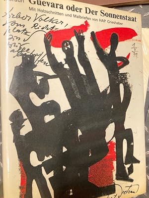 Seller image for Guevara oder der Sonnenstaat. Mit Holzschnitten und Malbriefen von HAP Grieshaber. for sale by Plurabelle Books Ltd