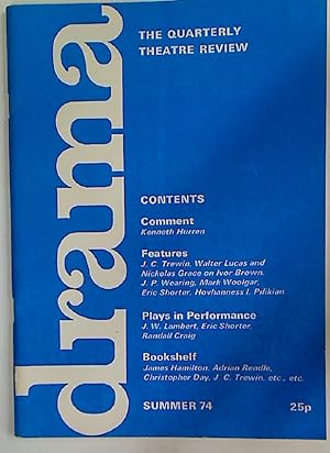Immagine del venditore per Drama. The Quarterly Theatre Review, Summer 1974. venduto da Plurabelle Books Ltd