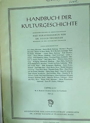 Bild des Verkufers fr Deutsche Kultur der Goethezeit (= Handbuch der Kulturgeschichte) zum Verkauf von Plurabelle Books Ltd