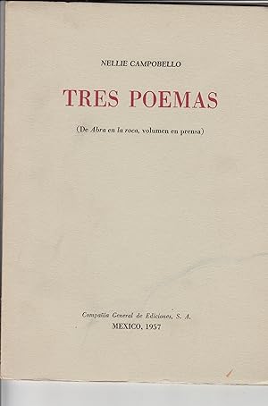 Seller image for Tres Poemas. for sale by Plurabelle Books Ltd