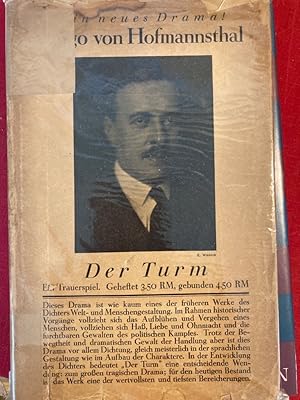Der Turm. Ein Trauerspiel. First Edition with Dustjacket.