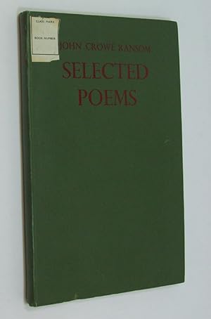Bild des Verkufers fr Selected Poems. First English Edition. zum Verkauf von Plurabelle Books Ltd