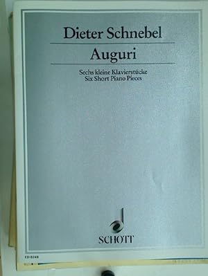 Seller image for Auguri. Sechs Kleine Klavierstcke / Six Short Piano Pieces. for sale by Plurabelle Books Ltd
