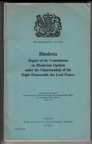 Rhodesia. Report of the Commission on Rhodesian Opinion. (Cmnd 4964)