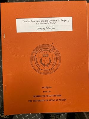 Immagine del venditore per Deaths, Funerals, and the Division of Property in a Monastic Code. venduto da Plurabelle Books Ltd