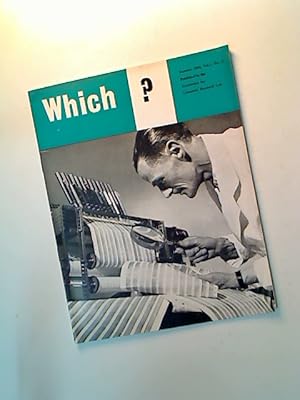 Imagen del vendedor de Which? Summer 1958. a la venta por Plurabelle Books Ltd