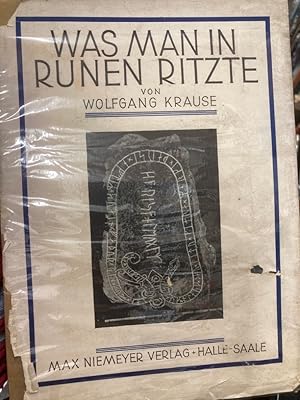 Bild des Verkufers fr Was man in Runen ritzte. zum Verkauf von Plurabelle Books Ltd