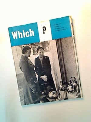 Imagen del vendedor de Which? Autumn 1957. a la venta por Plurabelle Books Ltd