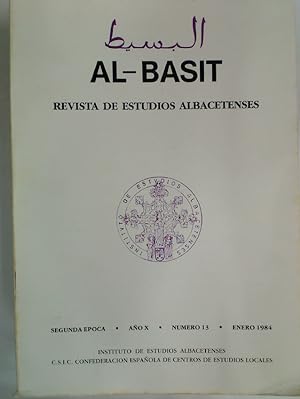 Bild des Verkufers fr Al-Basit. Revista de Estudios Albacetenses, Ano 10, Numero 13, Enero 1984. zum Verkauf von Plurabelle Books Ltd