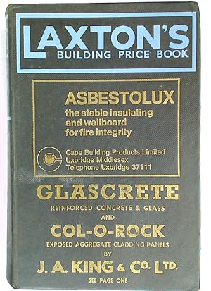 Bild des Verkufers fr Laxton's Building Price Book 1965-6. 138th Edition. zum Verkauf von Plurabelle Books Ltd