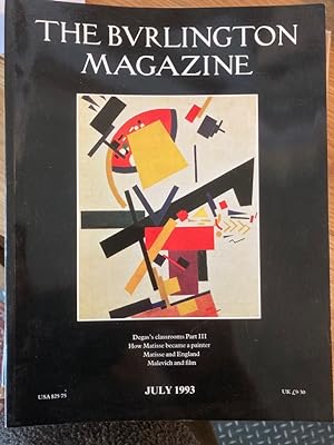 Imagen del vendedor de Malevich and Film. Essay in: Burlington Magazine, July 1993. a la venta por Plurabelle Books Ltd