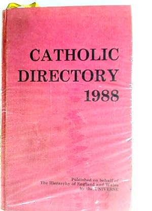 Bild des Verkufers fr The Catholic Directory of England and Wales for the Year of our Lord 1988. zum Verkauf von Plurabelle Books Ltd