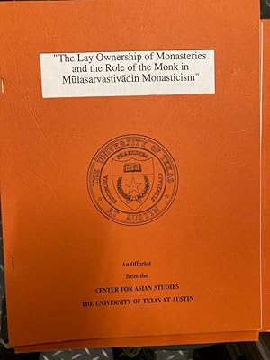Immagine del venditore per The Lay Ownership of Monasteries and the Role of the Monk in Mulasarvastivadin Monasticism. venduto da Plurabelle Books Ltd