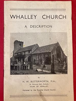 Imagen del vendedor de Whalley Church. A Description. a la venta por Plurabelle Books Ltd